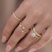 18k Diamond Braided Ring