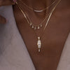 Diamond Baguette Stacked Necklace