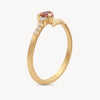 18k Evergreen Apricot Sapphire Ring