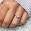 Sapphire Diamond Equilibrium Ring