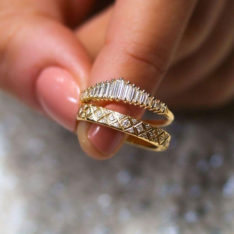 Artemer Diamond Band in 18K Yellow Gold | Audry Rose