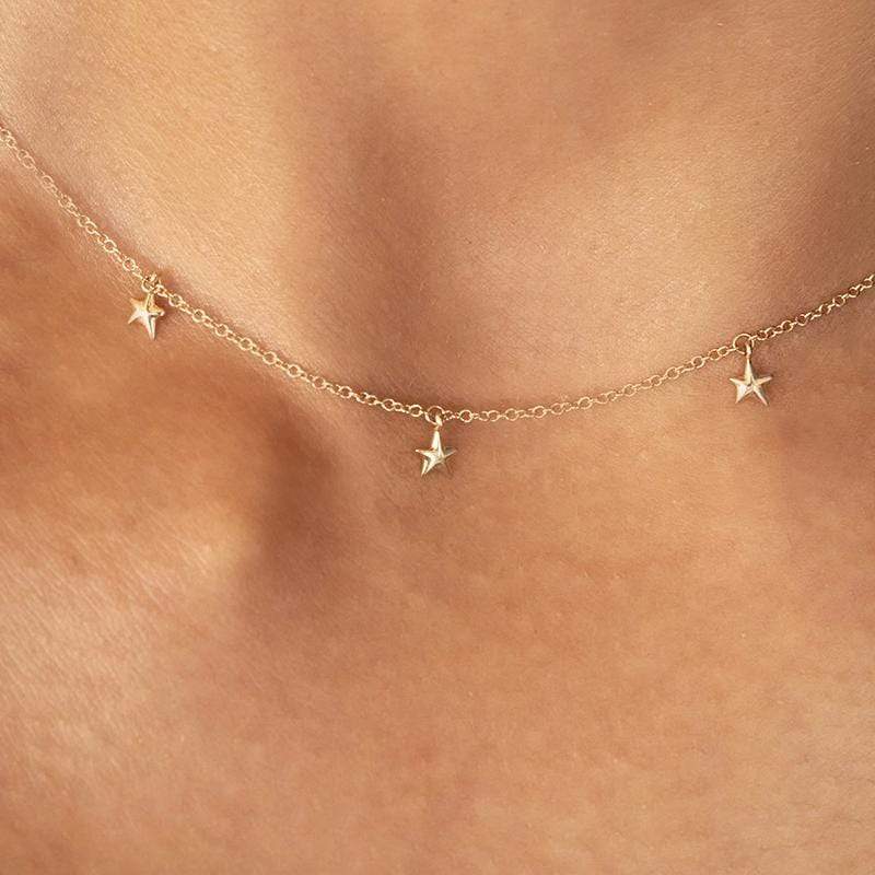 Gold on sale star choker