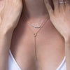Starry Diamond Lariat Necklace