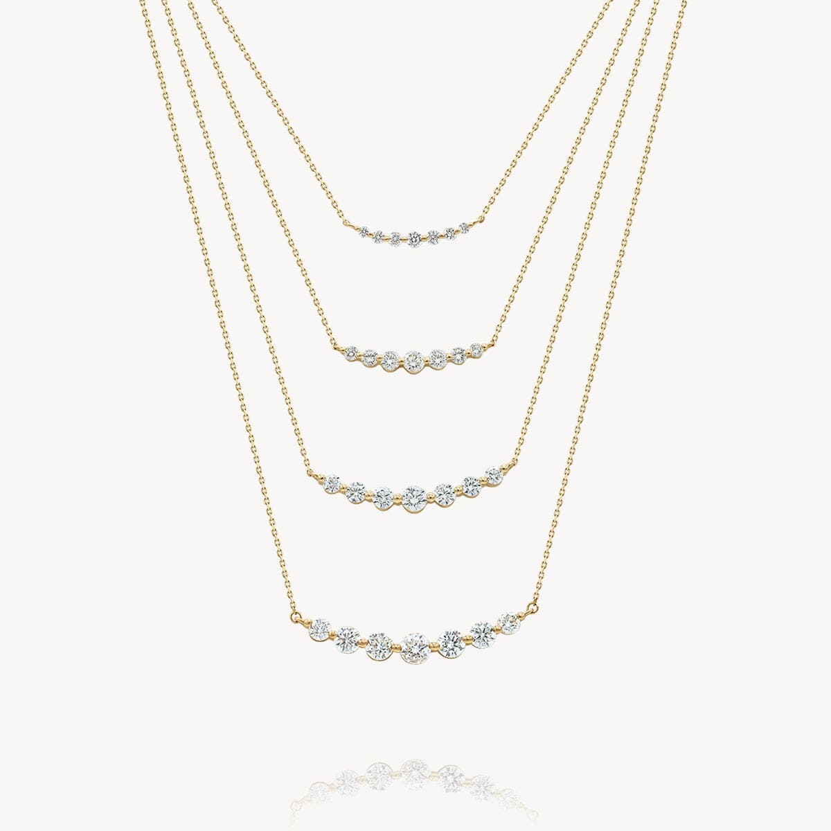 Floating Diamond Solitaire Necklace – Chérie Jewels