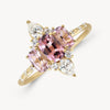 Starry Spinel Temple Ring - OOAK