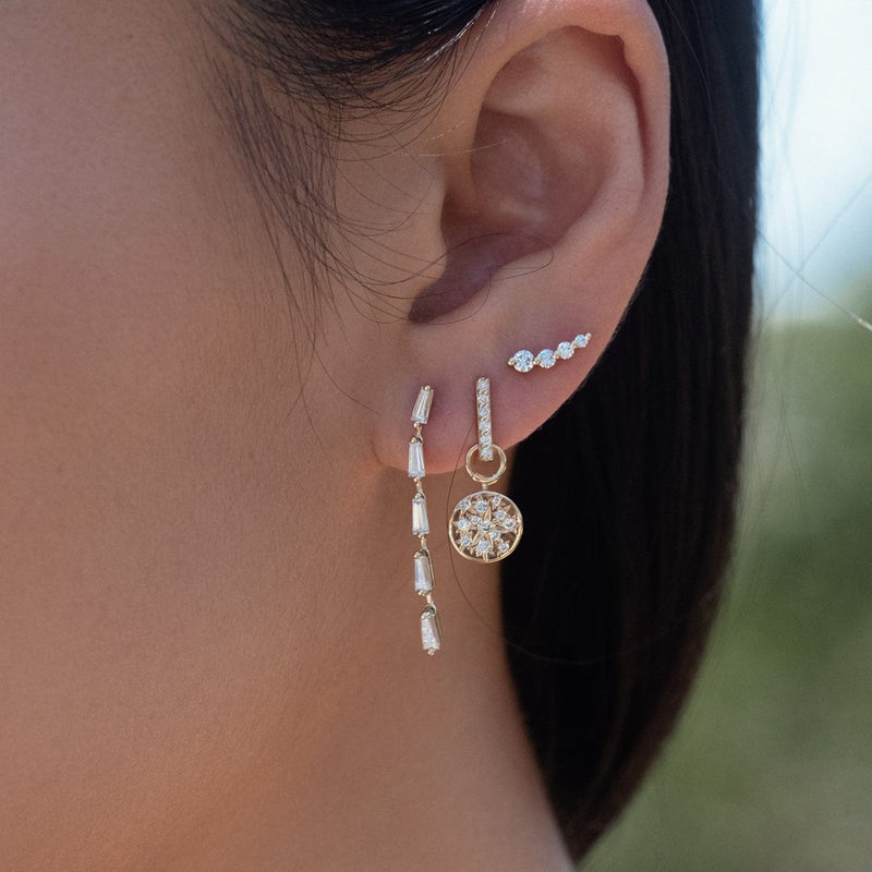 Curved Diamond Studs