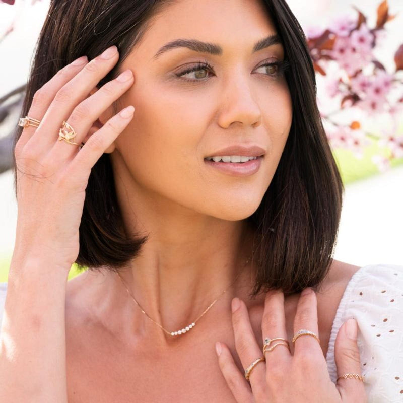 Floating Lab-Grown White Diamond Necklace