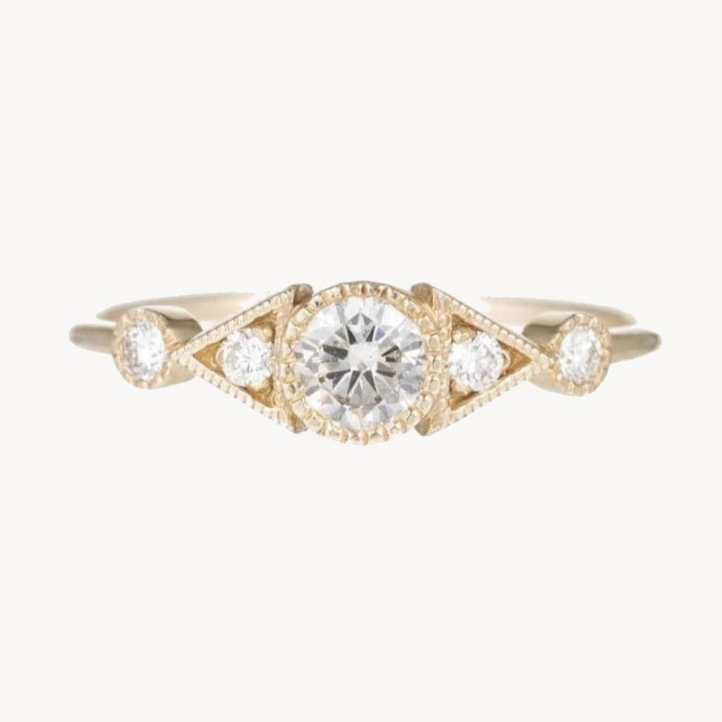 Diamond Duo Deco Spear Ring