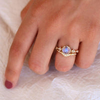 Twinkling Moonstone Oracle Ring - LoveAudryRose.com
