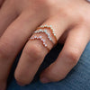 Diamond Cluster Arch Ring - LoveAudryRose.com
