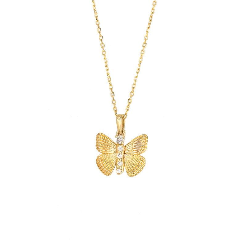 Butterfly Diamond Necklace - LoveAudryRose.com