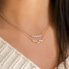 5 Leaf Diamond Necklace