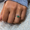Emerald Cut Emerald Diamond Ring - LoveAudryRose.com