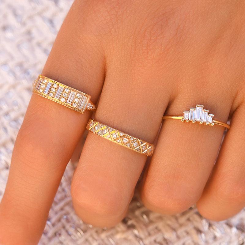 Artemer Diamond Band in 18K Yellow Gold | Audry Rose