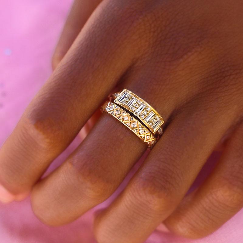 Artemer Diamond Band in 18K Yellow Gold | Audry Rose