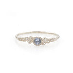 Silver Moon Sapphire Ring