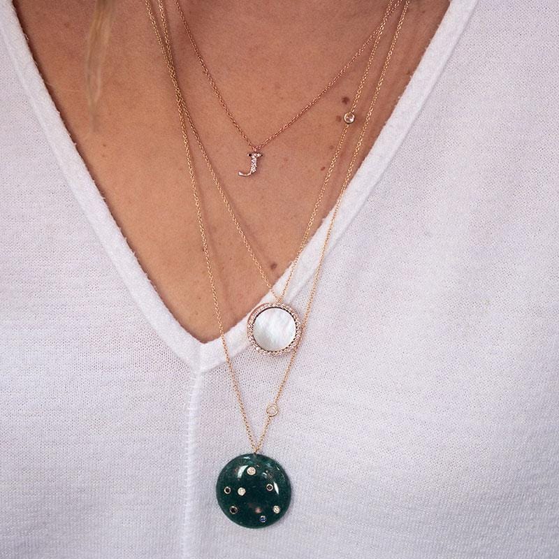 Diamond Initial Necklace - LoveAudryRose.com