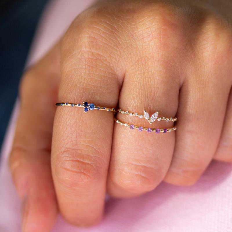 Starry Marquise Diamond Ring