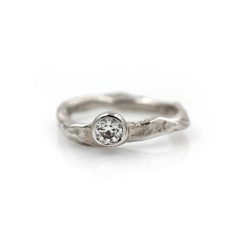 Platinum Diamond Stone Solitaire