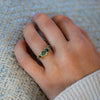 Green Ocean Sapphire Seaweed Ring