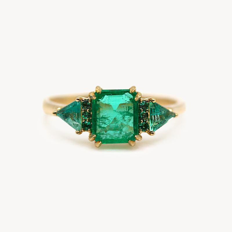 Emeralds on Emeralds Ring