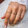 18k Tiny Twisted Emerald Ring - LoveAudryRose.com