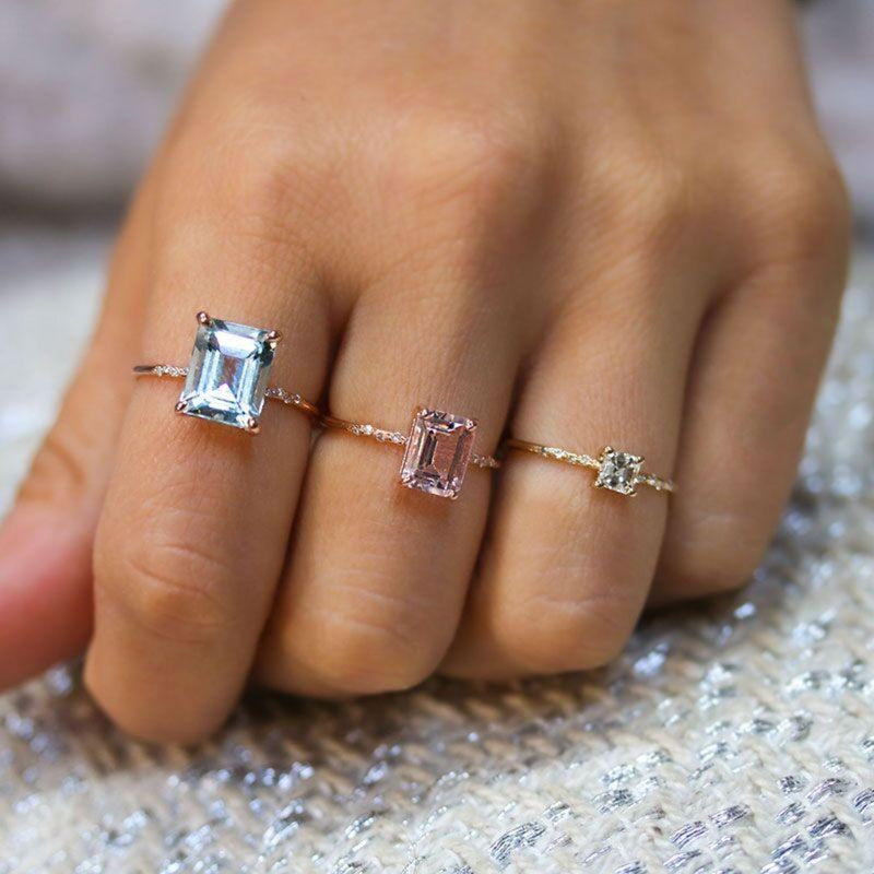 Starry Morganite Ring - LoveAudryRose.com