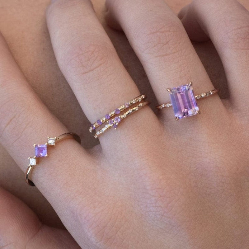 Starry Amethyst Ring