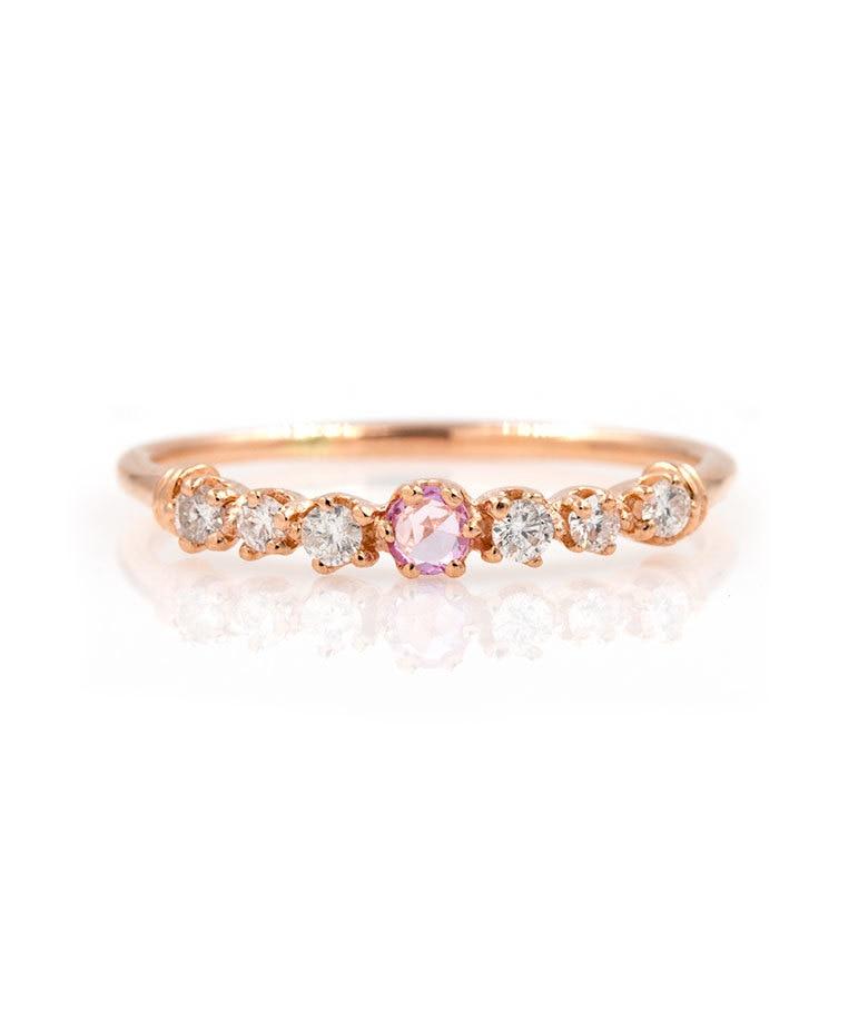 Pink Sapphire Twinkle Ring - LoveAudryRose.com