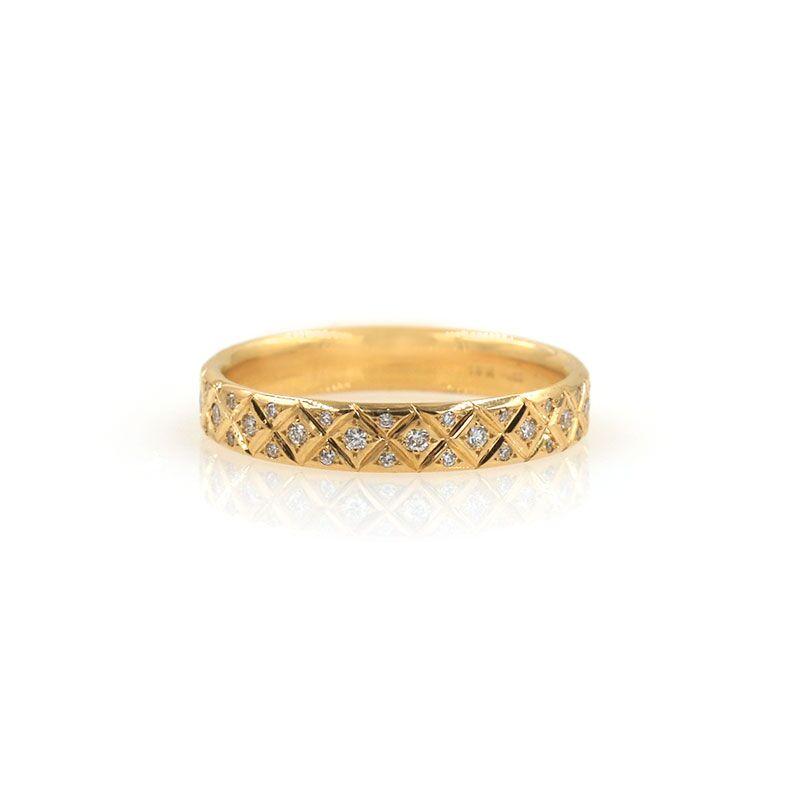 Artemer Diamond Band in 18K Yellow Gold | Audry Rose